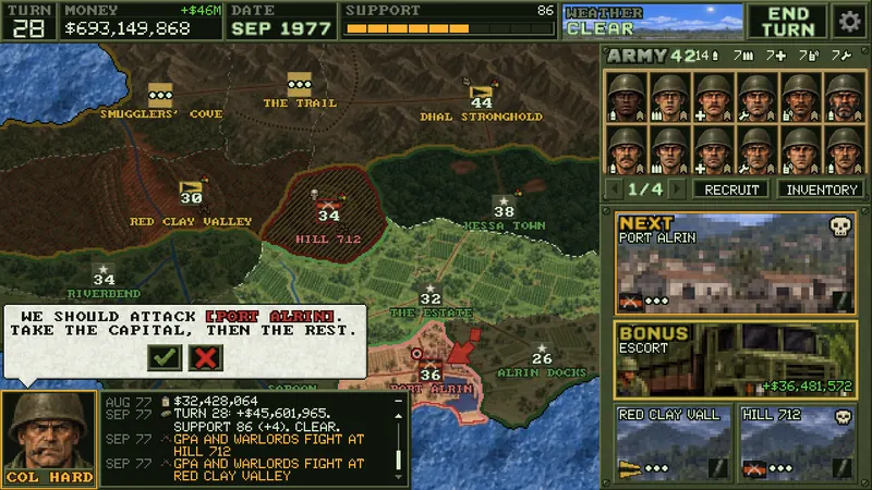Campaign map from Hamburger Hill